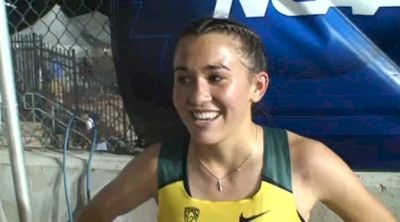 Melanie Thompson wins steeple section 2 after fall at 2012 NCAA West Prelim