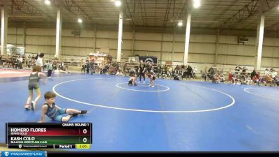 53 lbs Champ. Round 1 - Homero Flores, Idaho Gold vs Kash Colo, BULLDOG WRESTLING CLUB