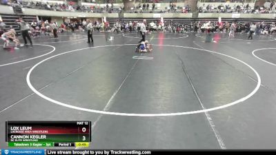 65 lbs Cons. Round 1 - Lox Leum, LaCrosse Area Wrestlers vs Cannon Kegler, DC Elite Wrestling