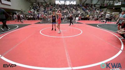 76 lbs Round Of 16 - Brantley Brunger, Raw Wrestling Club vs Tsu-tli Christie-Vangen, Fort Gibson Youth Wrestling