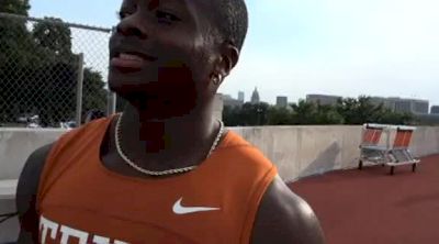 Marquis Goodwin last qualifier in 100m & easy in LJ at 2012 NCAA West Prelim