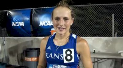 Rebeka Stowe learning about new confidence in running after steeple at 2012 NCAA West Prelim
