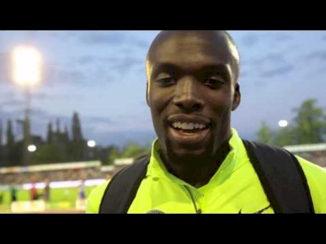 Lashawn Merritt - interview after winning 400 at Ostrava Golden Spike 2012