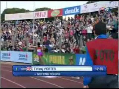 Tiffany Porter wins Women's 100mH at Ostrava Golden Spike 25.05.2012