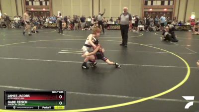 50 lbs Round 3 - James Jacobs, Elite Wrestling vs Gabe Reisch, American Dream