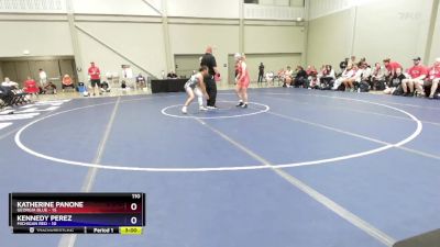 110 lbs Round 1 (8 Team) - Katherine Panone, Georgia Blue vs Kennedy Perez, Michigan Red