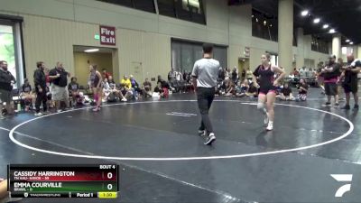 140 lbs Round 2 (6 Team) - Cassidy Harrington, TN AAU- Havok vs Emma Courville, BRAWL