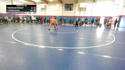 Boys 285 lbs Cons. Round 1 - Nicholas Studley, Los Gatos Boys vs Xavier Salas, Salinas Boys