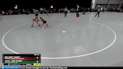 65-68 lbs Cons. Round 1 - Delaney Hardy, Nebraska Wrestling Academy vs Mary Jane Zuber, 505 Wrestling Club