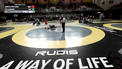 152 lbs Semifinal - Marlo Williams, Mercersburg vs Ife Lawore, St. Mark's School