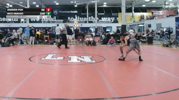 128 lbs Quarterfinal - Andrew Poh, VHW Blue - HSC vs Nico DeRado, Scorpions - HSC