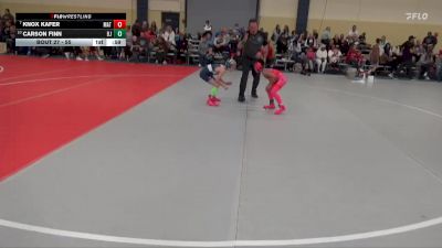 55 lbs Champ. Round 2 - Carson Finn, Bemidji Jacks vs Knox Kafer, Matpac-ND