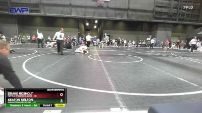 115 lbs Quarterfinal - Drake Rosholt, Tuttle Wrestling Club vs Keaton Nelson, Manhattan Wrestling