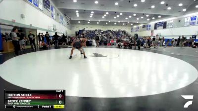 157 lbs Cons. Round 3 - Brock Kenney, Reign Wrestling Club vs Hutton Steele, Santa Margarita Catholic High