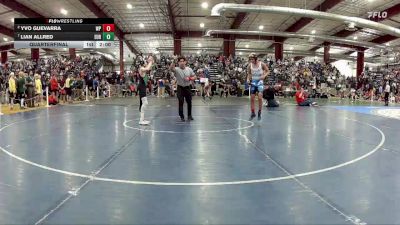 106 lbs Quarterfinal - Lian Allred, Eureka vs Yvo Guevarra, White Pine