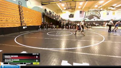 132 lbs Quarterfinal - Shaun Dugger, Mount Baker vs David Decker, Lindbergh