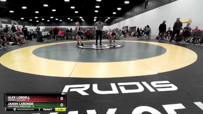 80 lbs Round 1 (8 Team) - Jaxon LaRonge, LAW/Crass Wrestling vs Alex Lobdell, Indiana Outlaws