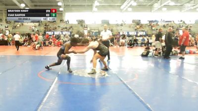 160 lbs Rr Rnd 2 - Brayden Kindt, Spinal Tap - HSB vs Cian Santos, Red Zone - HSB