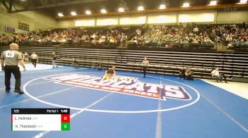 120 lbs Quarterfinal - Kael Theobald, Payson vs Logan Holmes, Uintah