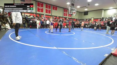 138 lbs Consi Of 8 #1 - Jailee Sharpe, Memorial Middle School vs Madison Fankhauser, Bristow
