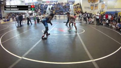 126 lbs Cons. Semi - Zion Wimberly, Funky Monkey vs Kael Seneca, Fort Myers Wrestling Club