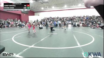 40 lbs Rr Rnd 1 - Lainey Mitchell, Pawnee Wrestling Club vs Stormi Jones, Cowboy Wrestling Club