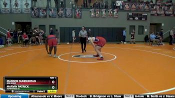 287 lbs Round 2 - Maddox Sunderman, Bob Jones vs Marvin Patrick, Homewood Hs