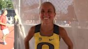 Jordan Hasay high spirits with pop after qualifying in 1500 at 2012 NCAA West Prelim