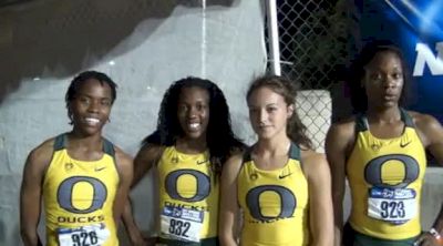 Oregon's 4x400 dips under 3:30 at 2012 NCAA DI West Preliminary