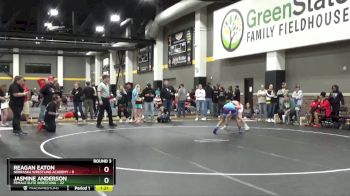 100 lbs Round 3 (4 Team) - Jasmine Anderson, Female Elite Wrestling vs Reagan Eaton, Nebraska Wrestling Academy