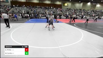 130 lbs Consi Of 4 - Gage Pirtle, Elko WC vs Matthew Curtis, Mat Sense