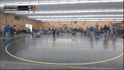 160 lbs Quarterfinal - Colton Eckert, Matamoras vs Travis Coriaty, Shinglehouse