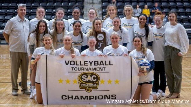 Wingate Sweeps 2022 SAC Volleyball Championship