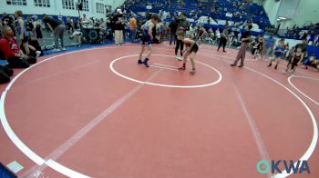 67 lbs 3rd Place - Crew Vandersee, Weatherford Youth Wrestling vs Waylon Barnes, Harrah Little League Wrestling