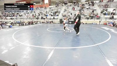 10U Girls - 67 lbs 1st Place Match - Samai Soeum, WA vs Isabelle Harvey, ID