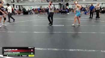 144 lbs Round 5 (8 Team) - Dominick Spadaro, South Side WC Black vs Clayton Miller, TNWC White