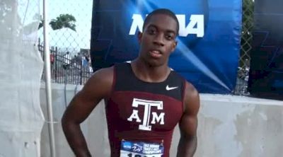 Wayne Davis running fast and ready in 110H at 2012 NCAA West Prelim
