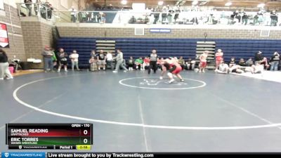 170 lbs Cons. Round 3 - Samuel Reading, Unattached vs Eric Torres, Weiser Wrestling