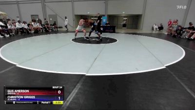 157 lbs Semis & 3rd Wb (16 Team) - Gus Amerson, Oregon vs Christion Griggs, Alabama