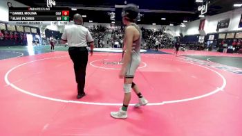 120 lbs Champ. Round 1 - Daniel Molina, Chaffey vs Elias Flores, Northview