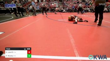 61 lbs Final - Bowen Leavitt, Ponca City Wildcat Wrestling vs Raylen Mosley, RSA RedStorm
