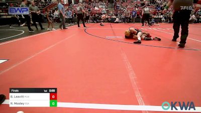 61 lbs Final - Bowen Leavitt, Ponca City Wildcat Wrestling vs Raylen Mosley, RSA RedStorm