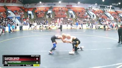 60 lbs Semifinal - Clayten White, Bison Wrestling Club vs Eli Montgomery, PAW