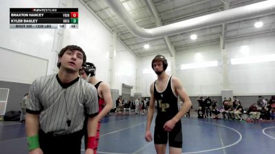 132B lbs Champ. Rd Of 32 - Kyler Bagley, Green Canyon vs Braxton Hancey, Fremont
