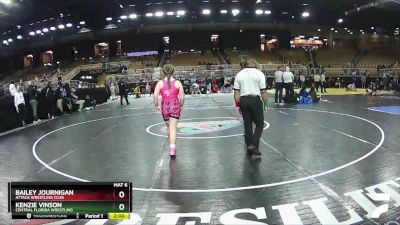 125 lbs Round 2 - Bailey Journigan, Attack Wrestling Club vs Kenzie Vinson, Central Florida Wrestling