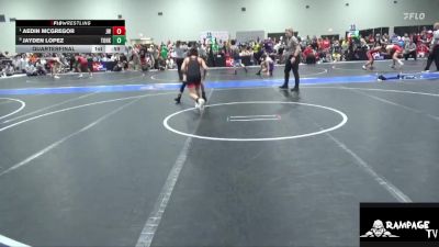 100 lbs Quarterfinal - Aedin McGregor, Jayhawk Wrestling vs Jayden Lopez, Team Of Hard Knox