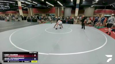 175 lbs Champ. Round 1 - Cody Colbern, Southern Style Wrestling Club vs Aajay Kumaraswamy, ONE Wrestling Academy