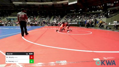 112 lbs Quarterfinal - William Nicely, Morris Wrestling Association vs Kreyson Ramey, Weatherford Youth Wrestling