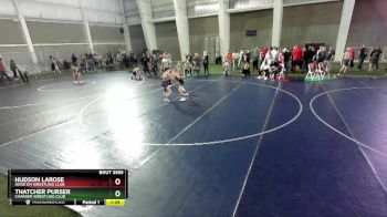 85 lbs Cons. Round 4 - Hudson LaRose, Hook`Em Wrestling Club vs Thatcher Purser, Charger Wrestling Club