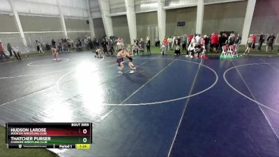 85 lbs Cons. Round 4 - Hudson LaRose, Hook`Em Wrestling Club vs Thatcher Purser, Charger Wrestling Club